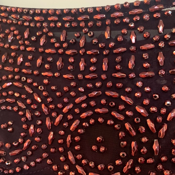 Dark Purple Beaded Gown - Picture 5 of 14